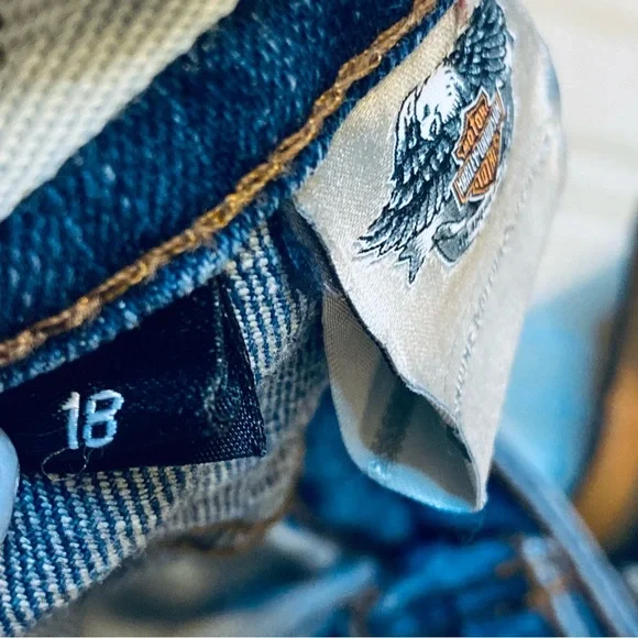 Harley-Davidson Women's Indigo Boot Cut Jeans - Picture 11 of 13